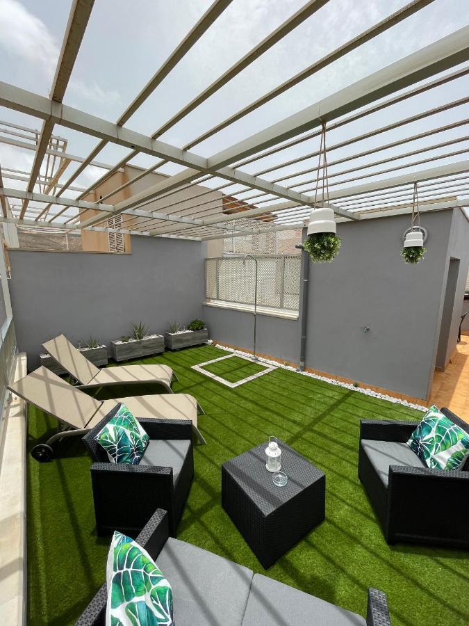 Atico "Turquesa Beach" Con Piscina, Terraza Y Barbacoa Sardina ภายนอก รูปภาพ