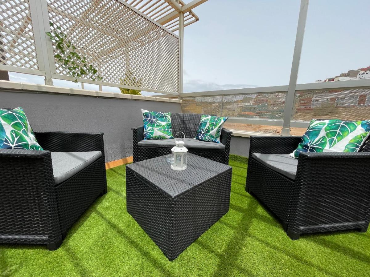 Atico "Turquesa Beach" Con Piscina, Terraza Y Barbacoa Sardina ภายนอก รูปภาพ