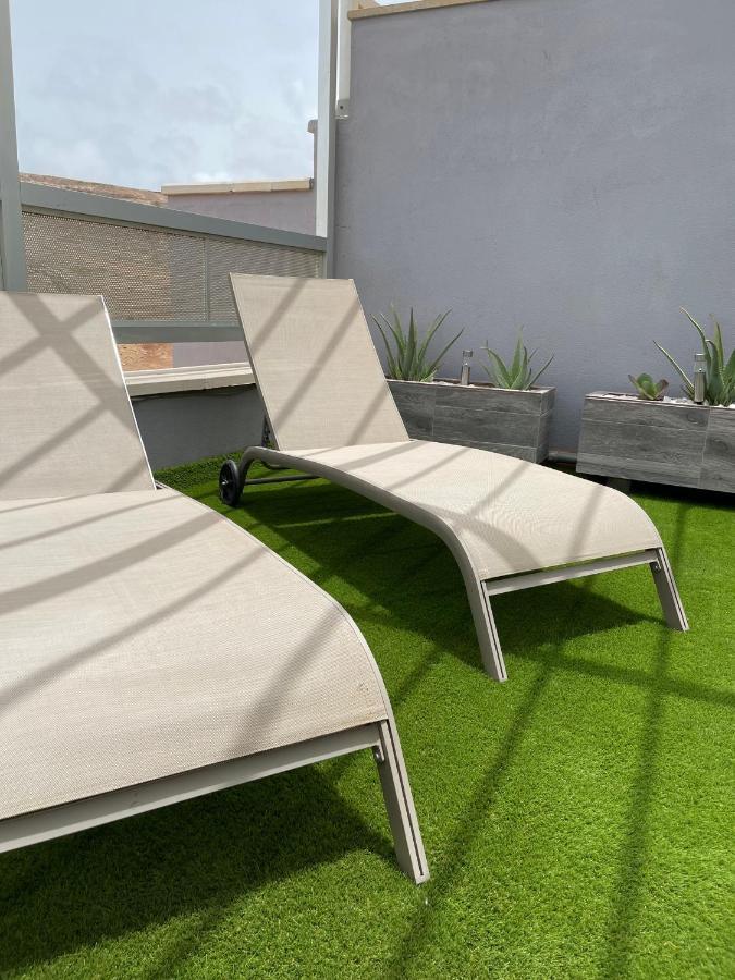 Atico "Turquesa Beach" Con Piscina, Terraza Y Barbacoa Sardina ภายนอก รูปภาพ