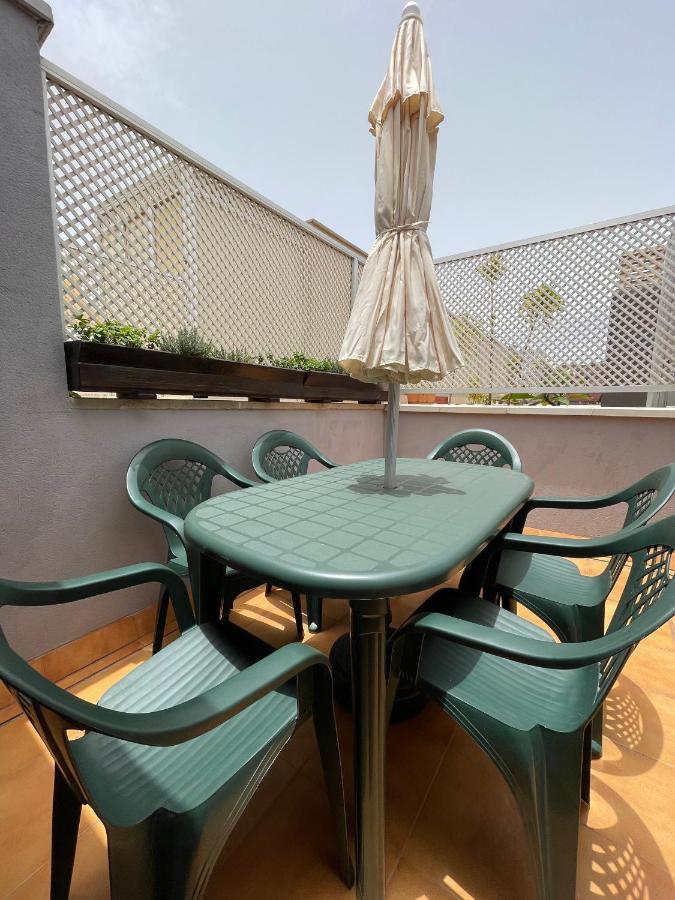 Atico "Turquesa Beach" Con Piscina, Terraza Y Barbacoa Sardina ภายนอก รูปภาพ